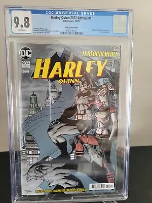 Buy Harley Quinn 2022 Annual #1 Cgc 9.8 Graded Ryan Sook Batman #608 Jim Lee Homage! • 50.61£