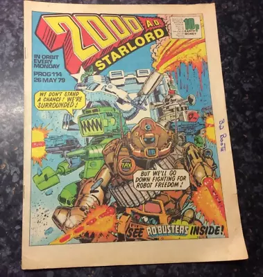 Buy 2000 AD & STARLORD Comic - PROG No 114 - Date 26/05/1979 - UK Comic • 3.99£