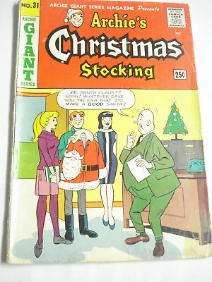 Buy Archie Giant Series Archie's Christmas Stocking #31 1965 Annual Fair+ Pin-Ups • 7.88£