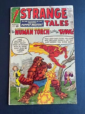 Buy Strange Tales #116 - In The Clutches Of The Puppet Master! (Marvel, 1964) VG • 61.48£