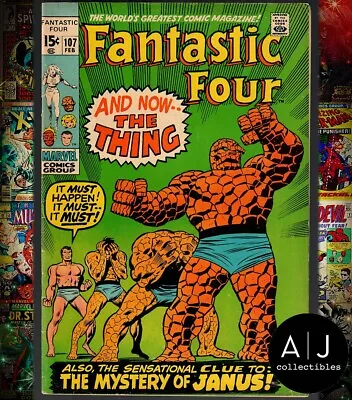 Buy Fantastic Four #107 VG 4.0 1971 Low Grade • 9.03£