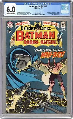 Buy Detective Comics #400 CGC 6.0 1970 4248575009 1st App. Man-Bat • 321.16£