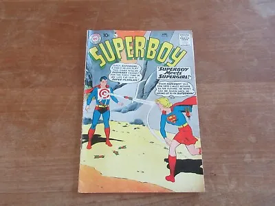 Buy Superboy #80 Dc Key Silver Age 1st Superboy Supergirl Meeting Great Cover Art! • 47.58£