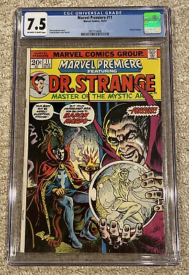 Buy Marvel Premiere #11 Dr Strange CGC 7.5 Oct 1973 • 63.21£