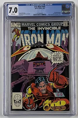 Buy Iron Man #169. April 1983. Marvel. 7.0 Cgc. James Rhodes Becomes Iron Man! • 50£