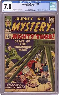 Buy Thor Journey Into Mystery #102 CGC 7.0 1964 3965015002 1st App. Sif • 683.64£