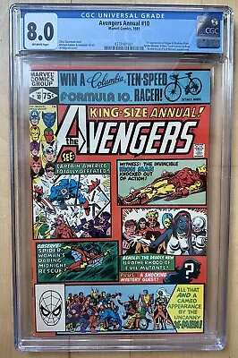 Buy Avengers Annual #10 Marvel 1981 1st App Rogue Madelyn Pryor OW Pages CGC 8.0 • 73.34£