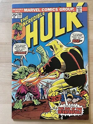 Buy Incredible Hulk #186 - Day Of The Devastator! Marvel Comics, Hulkbuster Base! • 11.87£