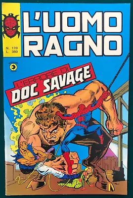 Buy AMAZING SPIDER-MAN #170 (1976) Italian Marvel Comic Iron Man Doc Savage VG+ • 19.82£