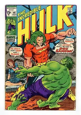 Buy Incredible Hulk #141 GD 2.0 1971 • 37.14£