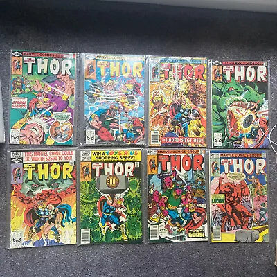 Buy Lot Of 8 The Mighty Thor  Comic Run 295, 296, 297, 298, 299, 300, 301 • 35.62£