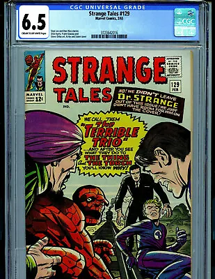 Buy Strange Tales #129 CGC 6.5 FN+ 1965 Marvel Comics  Amricons K31 • 134.40£