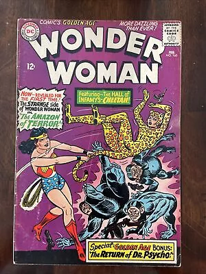 Buy Wonder Woman 160 G/VG 1966 Charles Moulton, 1st S.A. Cheetah, Dr Psycho • 102.77£