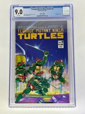 Buy Teenage Mutant Ninja Turtles #4 Eastman Variant 2nd Printing CGC 9.0 1987 KEY • 217.42£