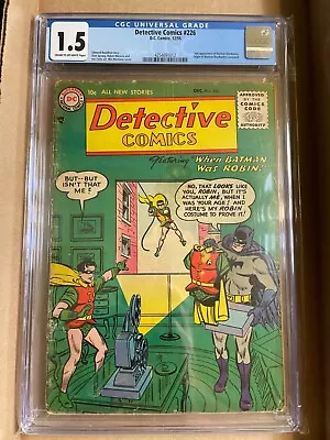 Buy Detective #226 Cgc 1.5 2nd Martian Manhunter And Origin Continued Key • 200.88£