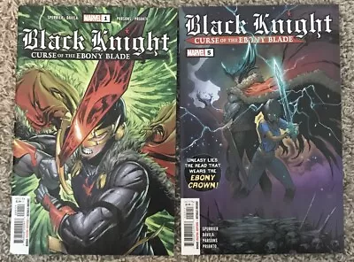 Buy Black Knight Curse Of The Ebony Blade 1 + 5 Marvel Lot • 15.99£