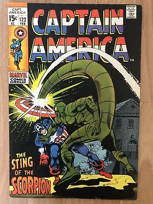 Buy Captain America # 122 Fn+ Cents Bronze Age Marvel Lee Colan • 10£