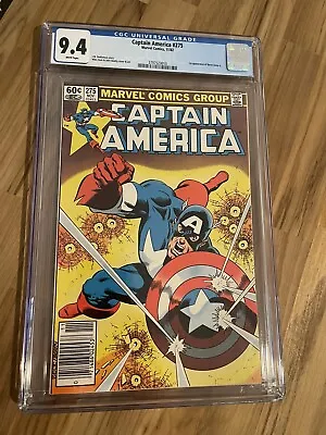 Buy Captain America #275 CGC 9.4 Newsstand White Pages First App Baron Zemo II • 158.89£