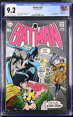 Buy 1970 Batman 222 CGC 9.2 Beatles Cover. RARE! • 1,015.04£