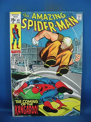 Buy Amazing Spiderman 81 F Vf Kangaroo Marvel 1970 • 51.45£