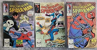 Buy 3x Spectacular Spiderman Issues 143, 144 & 145 From 1988 Marvel Comics • 3£