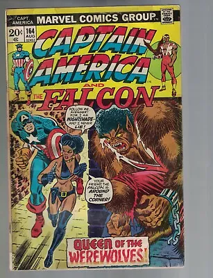 Buy 1973 Captain America #164 - 1st Nightshade; Queen Of The Werewolves.  • 29.07£