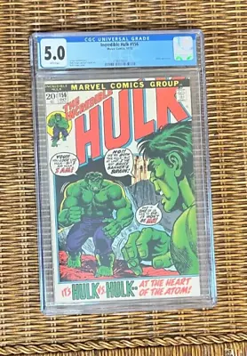 Buy 1972 Incredible Hulk 156 CGC 5.0 1st And Only Krylar Appearance. Bill Murray MCU • 67.04£