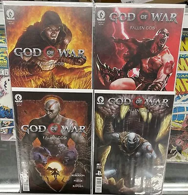 Buy GOD OF WAR FALLEN GOD #1-4 Complete Set DARK HORSE COMICS 1 2 3 4 • 56.17£