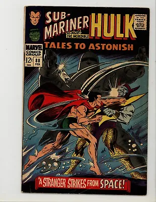 Buy Tales To Astonish 88 F- Fine- Hulk + Sub-Mariner 1967 • 17.58£
