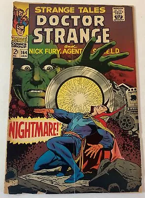 Buy 1968 Marvel STRANGE TALES #164 ~ Cover Split ~ Doctor Strange, Nick Fury • 4.74£