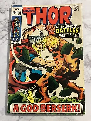 Buy MIGHTY THOR #166 2nd APPEARANCE Of ADAM WARLOCK 1966 Marvel Good Condition  • 71.24£