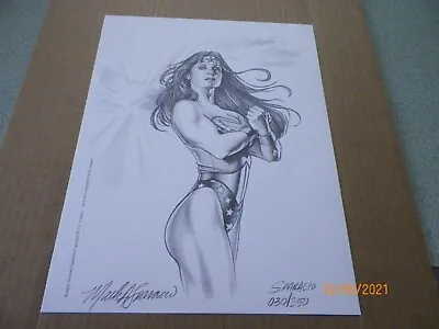 Buy Sexy Wonder Woman 8.5 X 11 B&W Print By Sparacio #30 Of 250 • 35.98£