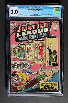 Buy BRAVE AND THE BOLD #30 3rd JUSTICE LEAGUE 1960 1st Amazo Ivo Movies CGC G/VG 3.0 • 228.77£
