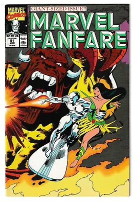 Buy Marvel Fanfare #51 - Marvel 1990 - Cover By John Buscema [Ft Silver Surfer] • 6.49£