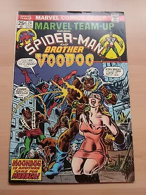 Buy Marvel Team-up #24 (1974) Spider-man / Brother Voodoo Vg/f Hercules Mvs • 11.07£