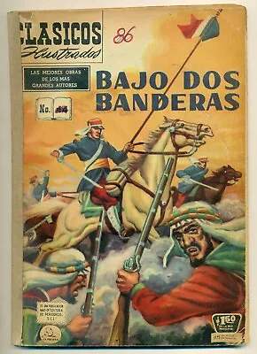 Buy CLASICOS ILUSTRADOS #44 Bajo Dos Banderas, La Prensa Comic 1956 • 4£