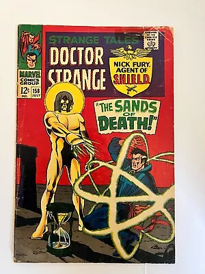 Buy STRANGE TALES #158 1967 Marvel Comic Book Doctor Strange Nick Fury Mid-Grade • 75.95£