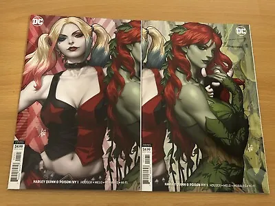 Buy Harley Quinn & Poison Ivy #1 Stanley Artgerm Connecting Variant Set DC Comics • 30£