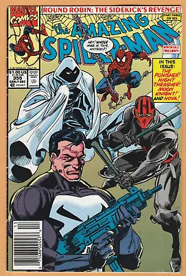 Buy Amazing Spider-Man #355 - Punisher - Newsstand - FN • 2.33£
