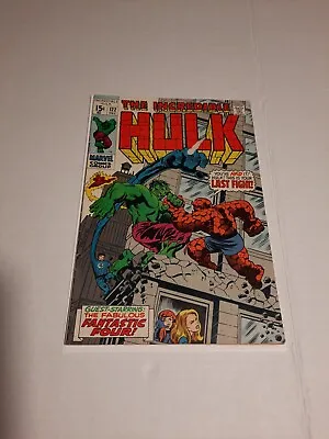 Buy The Incredible Hulk 122, (Marvel, Dec 1969), VG+, Fantastic Four Appearance • 43.36£