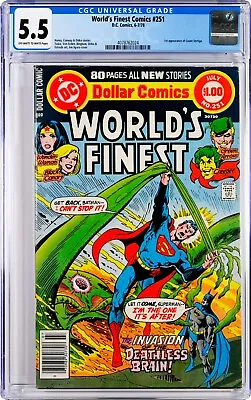 Buy World's Finest Comics #251 CGC 5.5 (Jul 1978, DC) Jim Aparo, 1st Count Vertigo • 31.98£