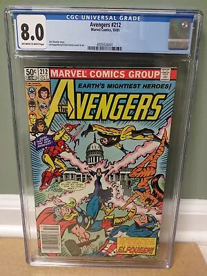 Buy The Avengers #212  CGC 8.0  Marvel Comics  1981  1st Appearance Elfqueen  🇺🇸  • 39.65£