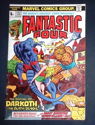 Buy Fantastic Four #142 Marvel Comicsst Appearance Of Darkoth The Demon F • 24.99£