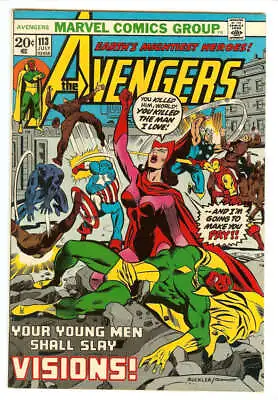 Buy Avengers #113 7.0 // 2nd Appearance Of Mantis Marvel Comics 1973 • 39.50£