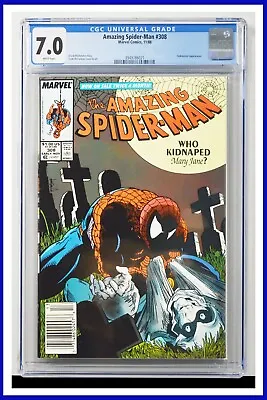 Buy Amazing Spider-Man #308 CGC Graded 7.0 Marvel 1988 Newsstand Edition Comic Book. • 37.95£