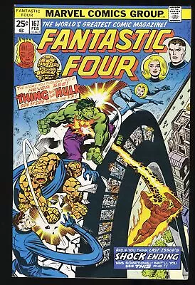Buy Fantastic Four #167 VF+ 8.5 Hulk Appearance! Marvel 1976 • 31.18£