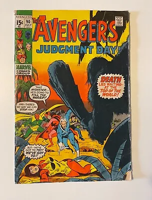 Buy Avengers #90 (Marvel, 1971) Kree-Skrull War Storyline. Off White Pages • 51.45£