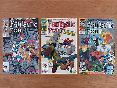 Buy Fantastic Four # 347 348 349 Key 1st New FF Lot Of 3 Marvel Spider-Man Hulk 1990 • 12.15£