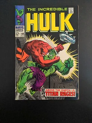 Buy THE INCREDIBLE HULK #106 - VF/NM Off White To White Pages - Missing Link - 1968 • 83.12£
