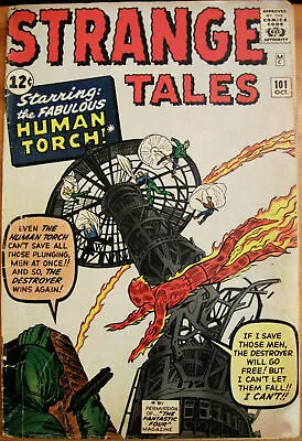 Buy STRANGE TALES# 101 Oct 1962(6.5 FN+)1st SA Issue Human Torch Solo Series FF KEY • 879.47£